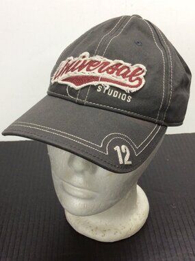 Universal Studios Grey w/ Red & White Adjustable Cap Hat Number 12